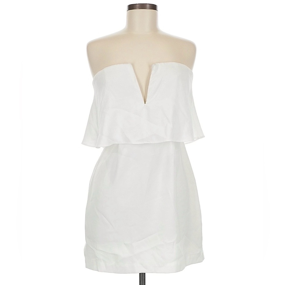 BCBGMaxAzria Strapless White Dress
